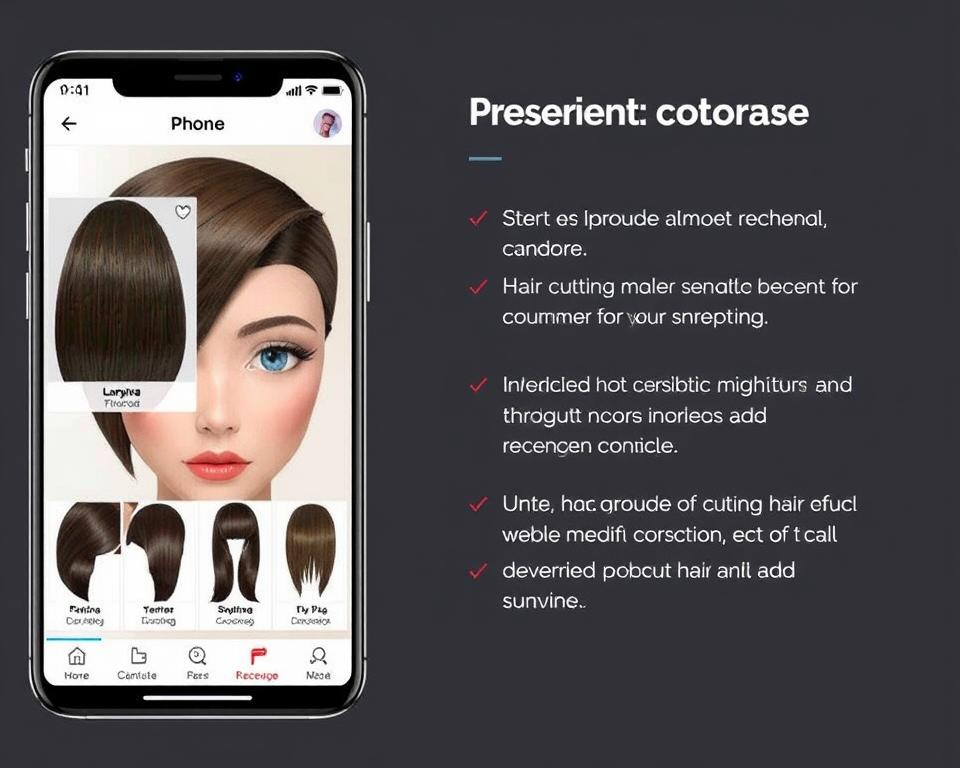 Aplicación PhotoDirector para simular un corte de pelo aplicativo PhotoDirector para simular corte de cabelo
