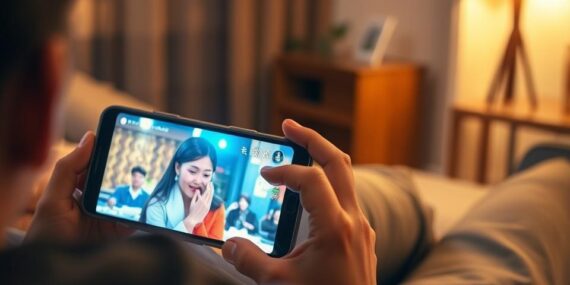Assista novela coreana no seu celular