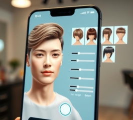 Aplicativo simula corte de cabelo novo