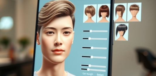 Aplicativo simula corte de cabelo novo