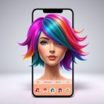 Experimente o Aplicativo troca a cor e corte do seu cabelo
