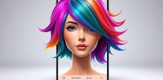 Experimente o Aplicativo troca a cor e corte do seu cabelo