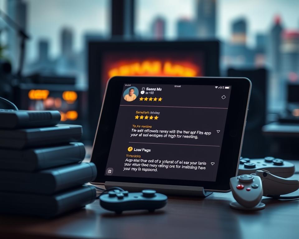 avaliações de usuários