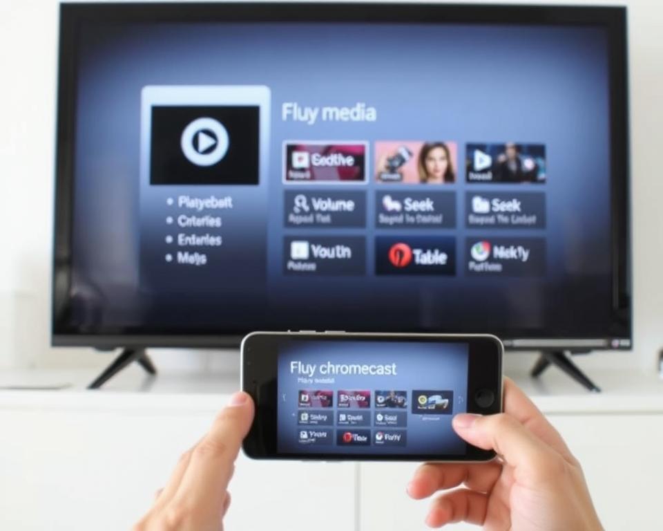 controle de reprodução chromecast