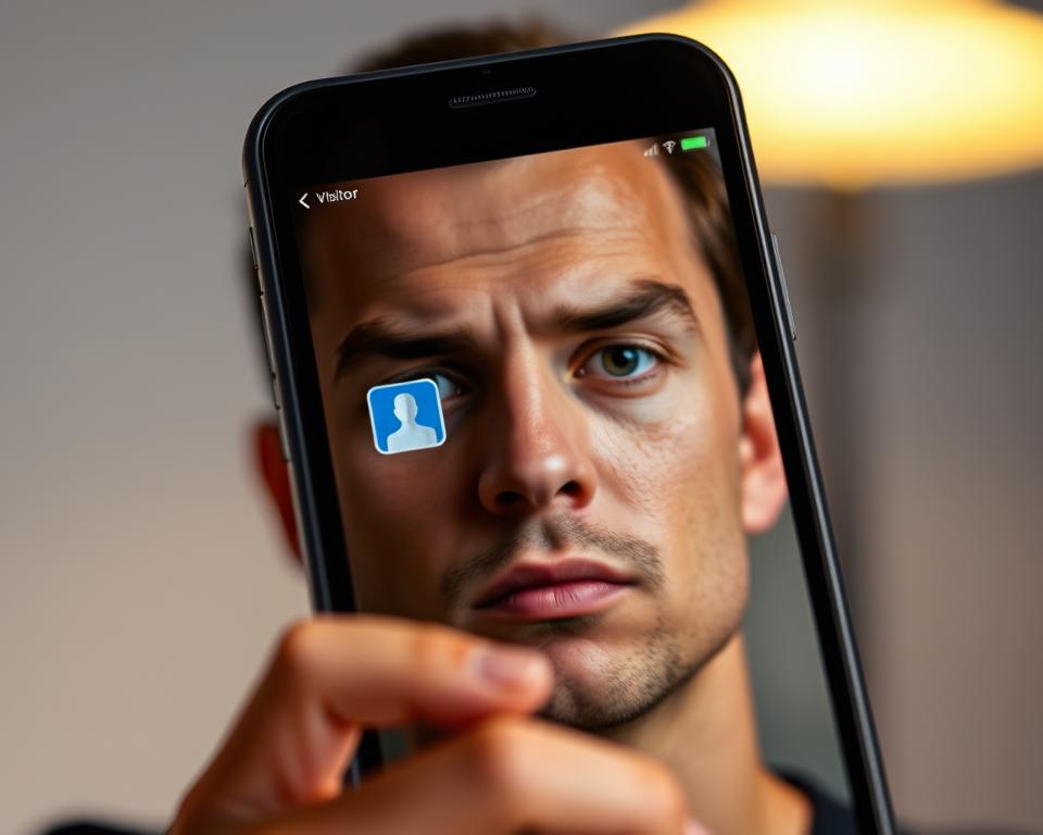 segurança ao ver visitantes do perfil