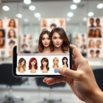 Aplicativo simula um corte de cabelo antes de cortar