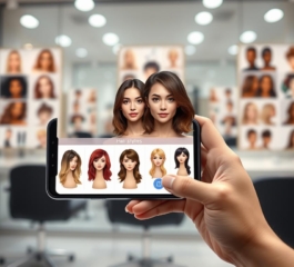 Aplicativo simula um corte de cabelo antes de cortar