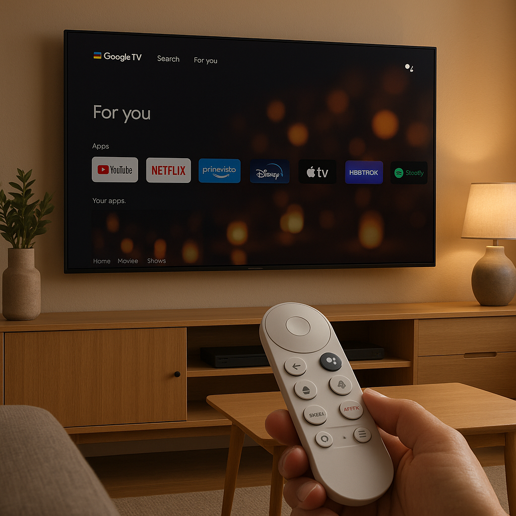 Guia prático para usar aplicativos na Google TV e aproveitar ao máximo