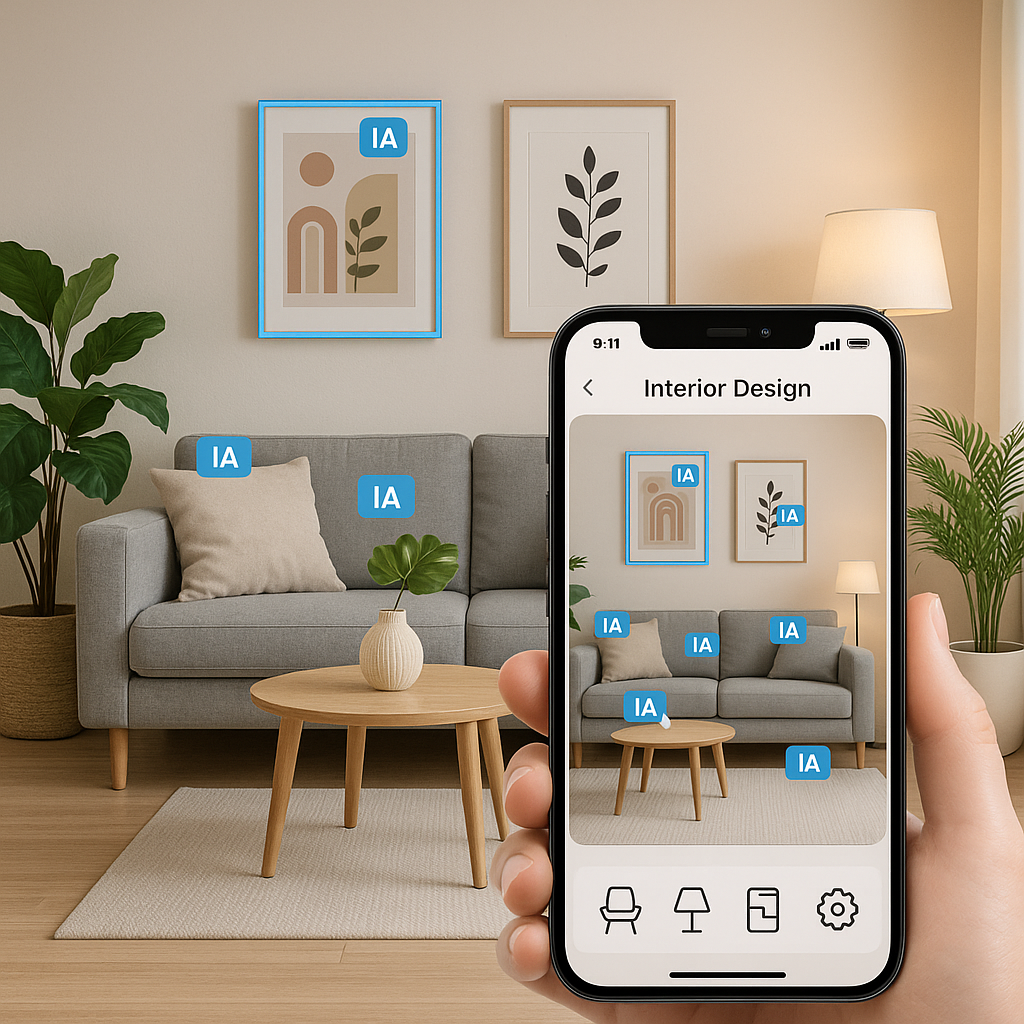 Como decorar sua casa com IA: guia prático usando aplicativos inteligentes