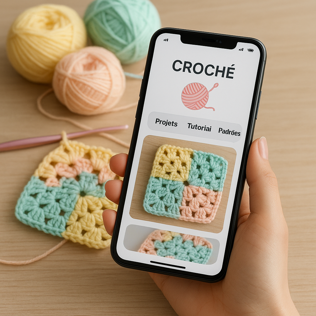 Como aprender crochê pelo celular? veja já!