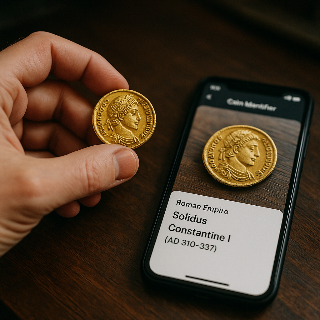 Como identificar moedas raras com seu celular