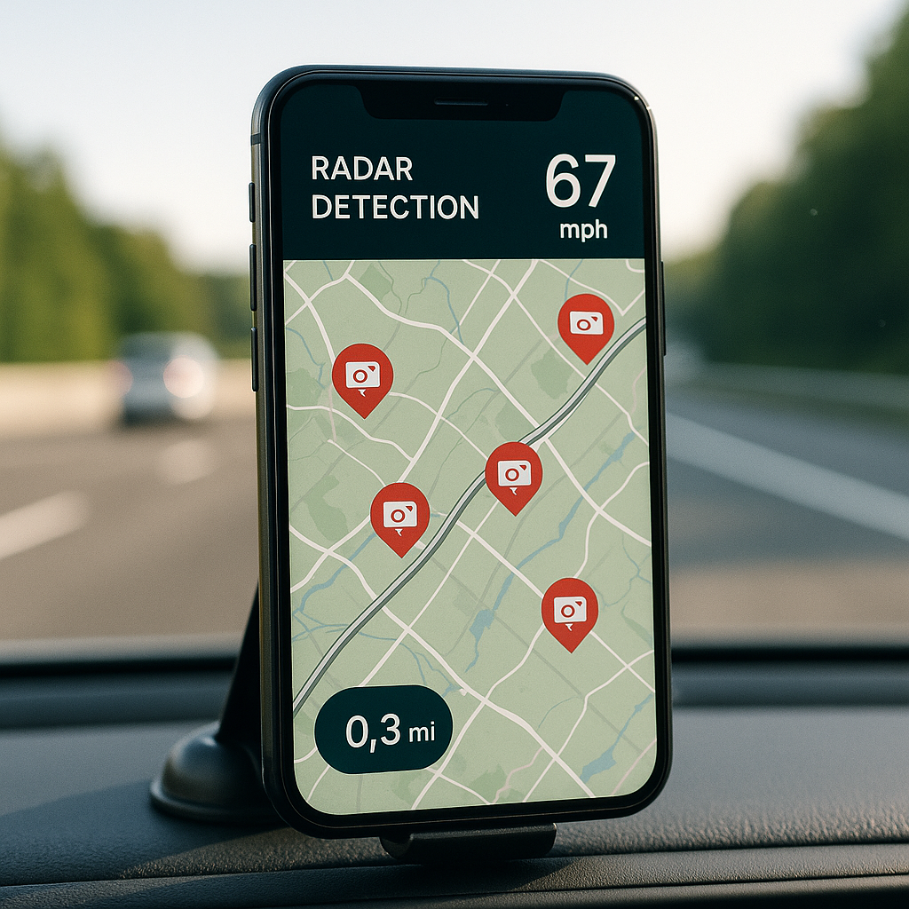 Detecte radares antes de ser multado com este app